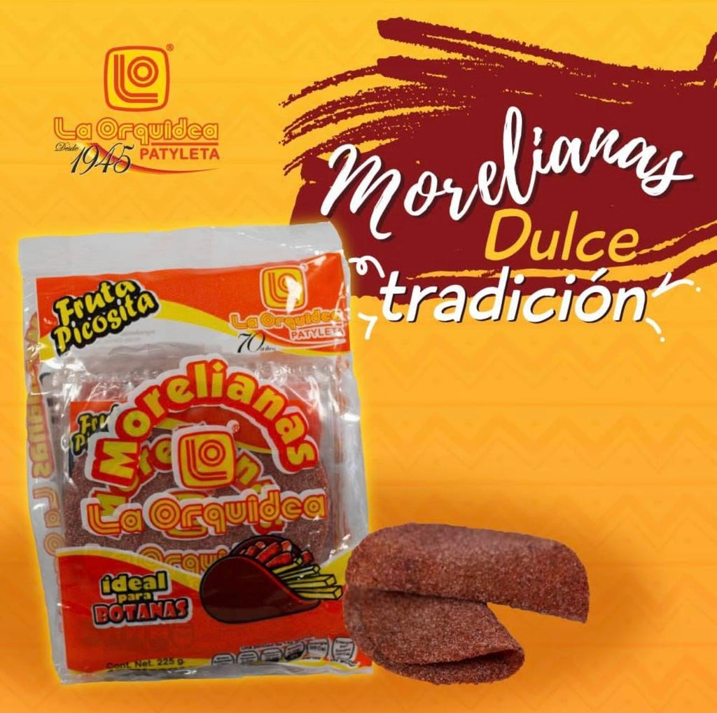 2 X La Orquídea Patyleta Tortilla Taco De Dulce Tamarindo Candy Snacks 30 Pcs