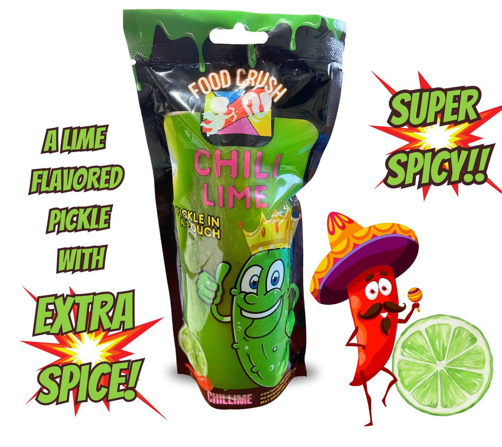 Food Crush Chamoy Pickles In A Pouch (Pack of 3) Used in the Chamoy Pickle Kit by Tiktok trend items