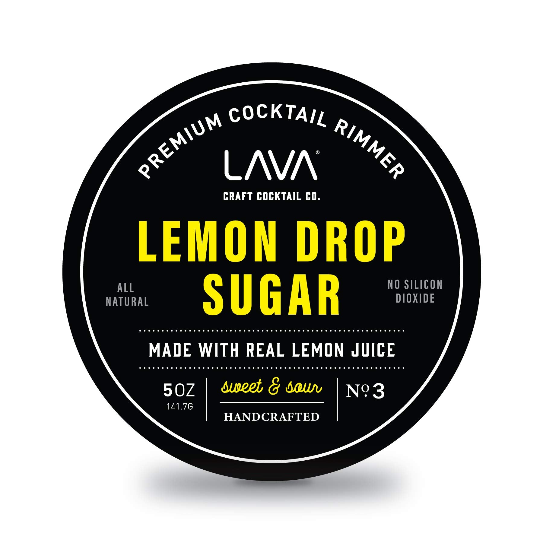 LAVA Premium Chile Lime Clásico Cocktail Rimmer 5oz, All Natural Bloody Mary Rimmer, Michelada Rimmer, Margarita Rimmer Salt, No Silicon Dioxide, with Screw-On Lid