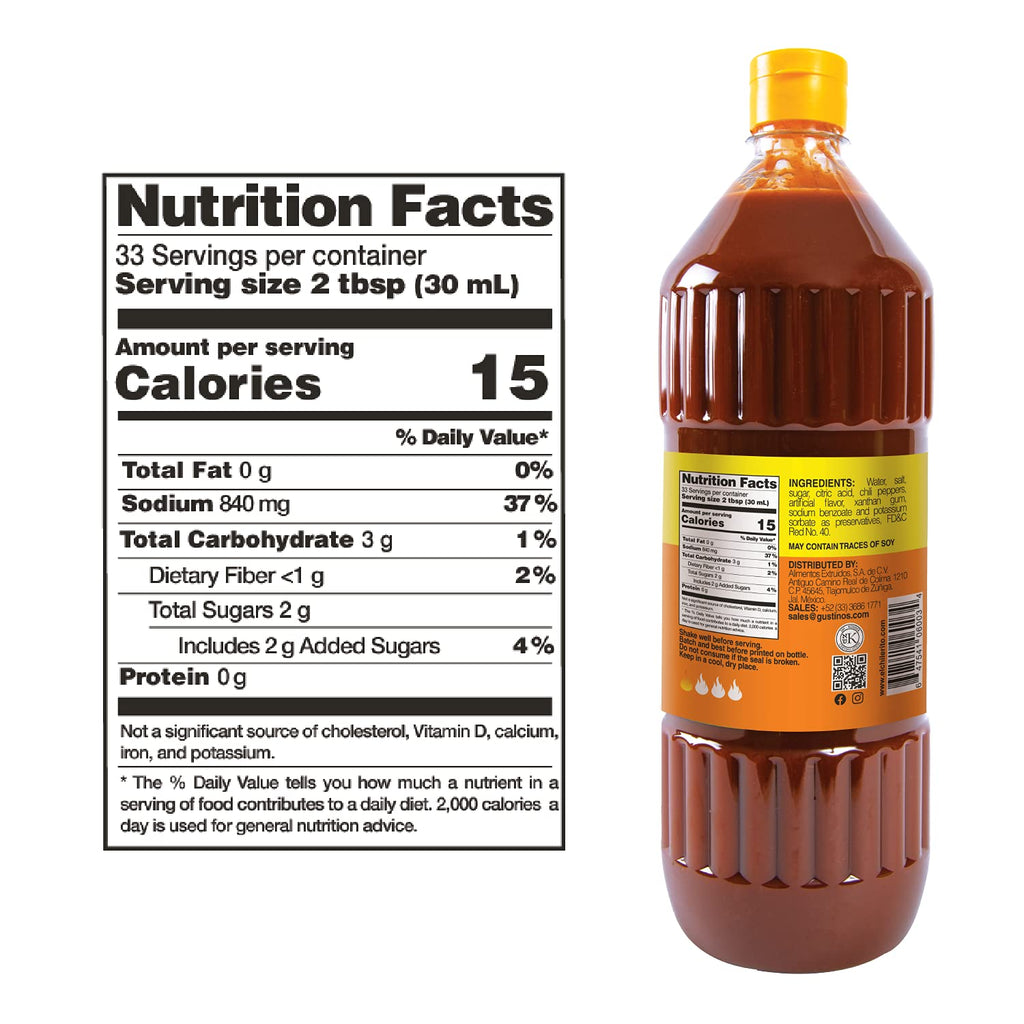 El Chilerito Chamoy/Mango Flavor Sauce – Net Wt 33.8 fl oz. (1lt)