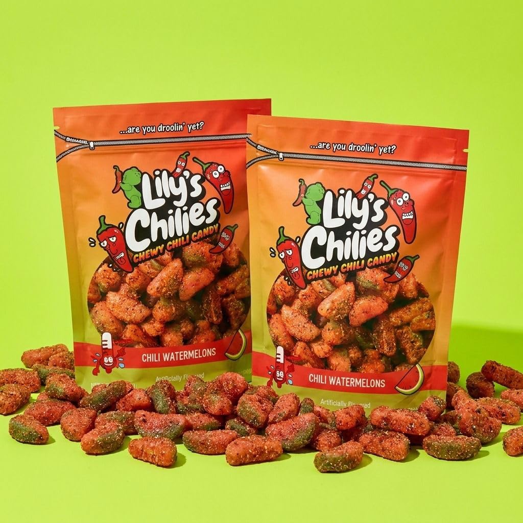 Lilys Chilies, Sour and Chili Chewy Candy (Chili Strawberry Belts)