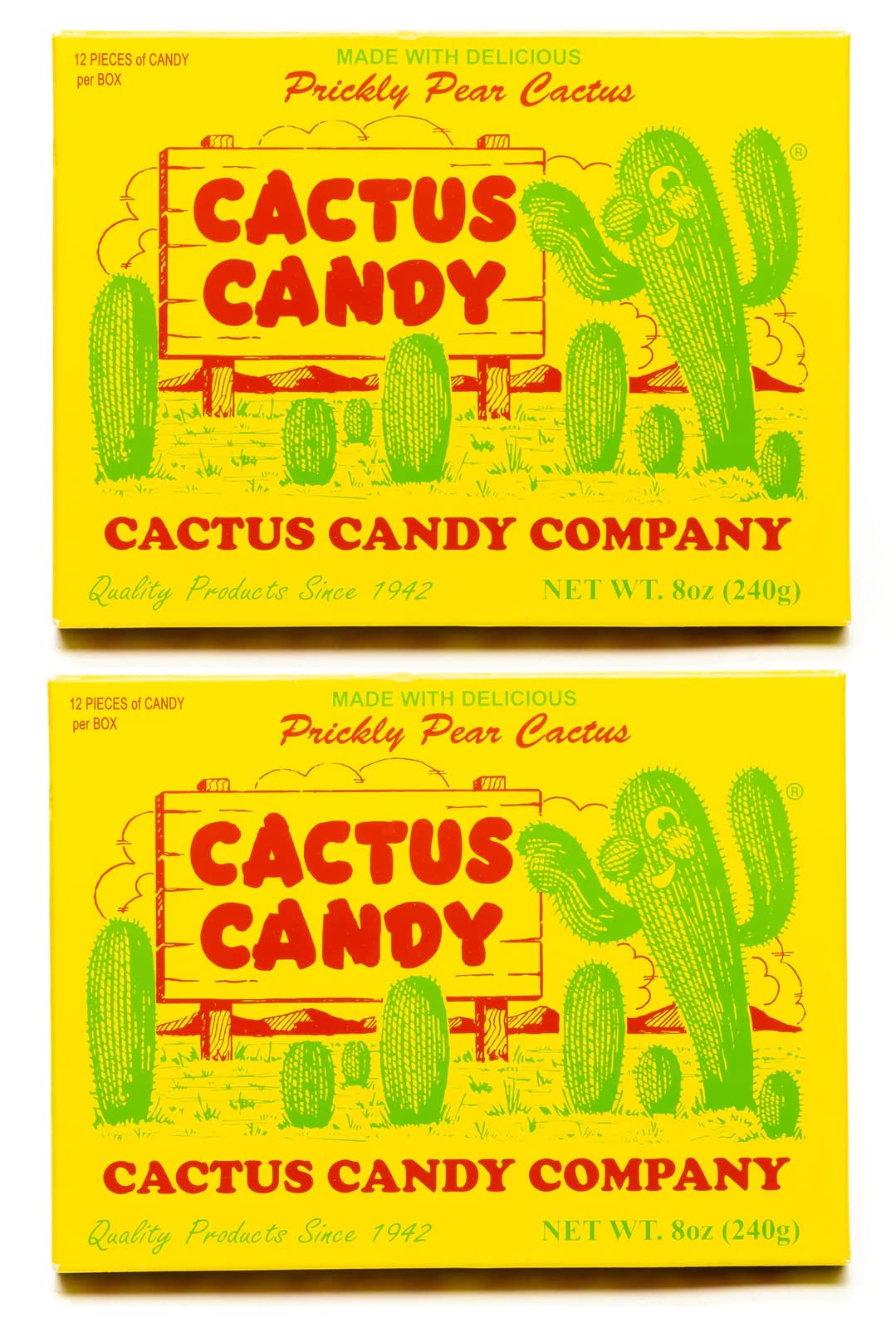 Cactus Candy Company 1/2 LB Box Arizona Prickly Pear Cactus Candy