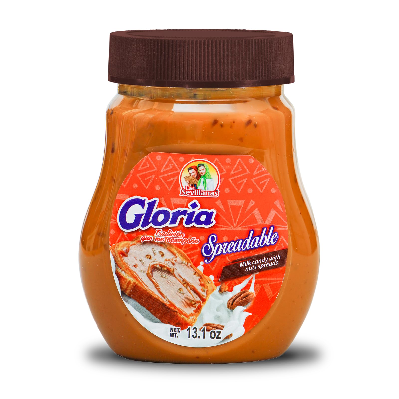 Gloria Spreadable Dulce de Leche Milk Candy with Nuts – Arequipe, Caramel Sauce Cajeta Mexicana- , Mexican Candy | Perfect for Pancakes, Waffles, Bread, and Desserts | Spreadable Snack (13.1 Oz 1 Pack)
