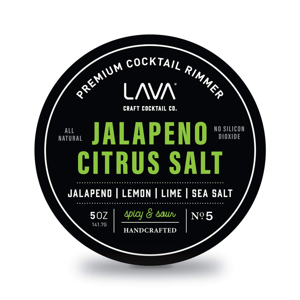 LAVA Premium Chile Lime Clásico Cocktail Rimmer 5oz, All Natural Bloody Mary Rimmer, Michelada Rimmer, Margarita Rimmer Salt, No Silicon Dioxide, with Screw-On Lid