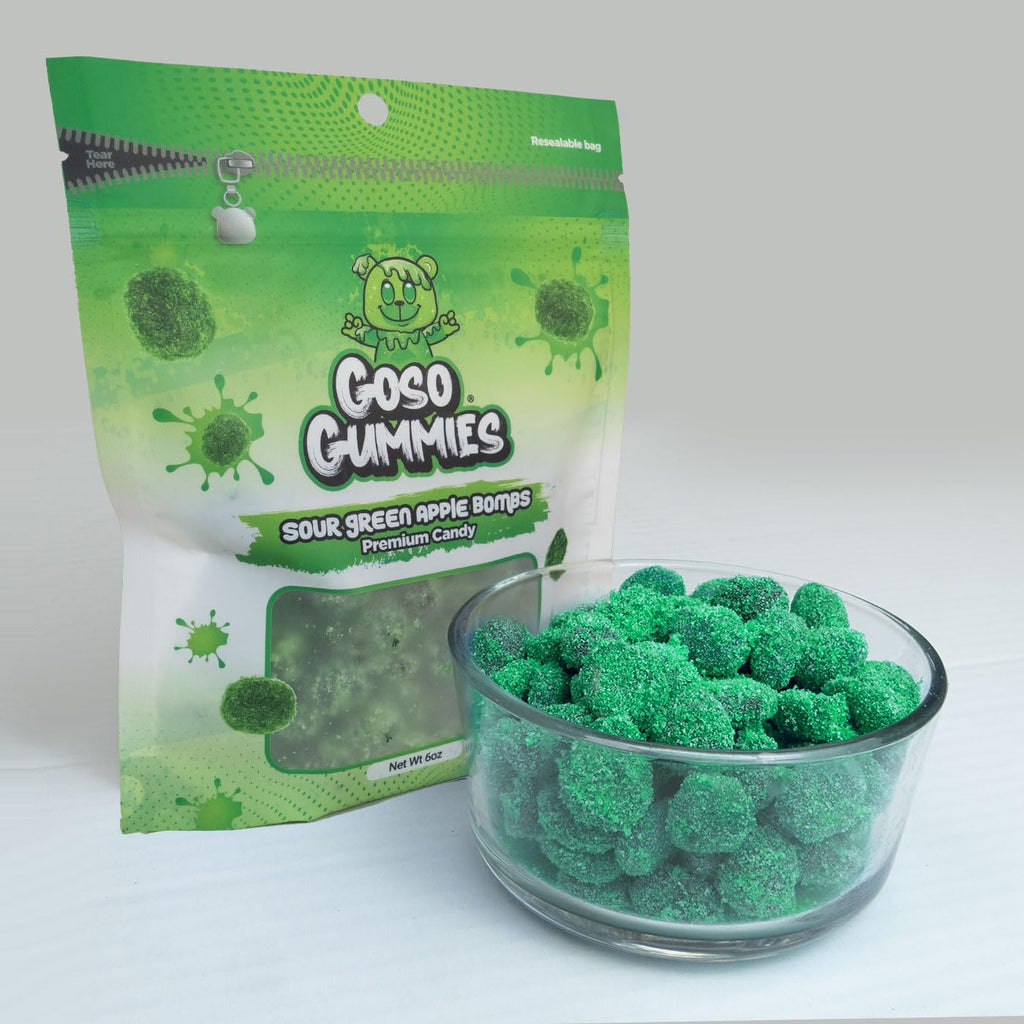 Goso Gummies Spicy Chamoy Gusher Bombs – 6oz Resealable Bag – Tangy Chamoy Filled Gusher Candy
