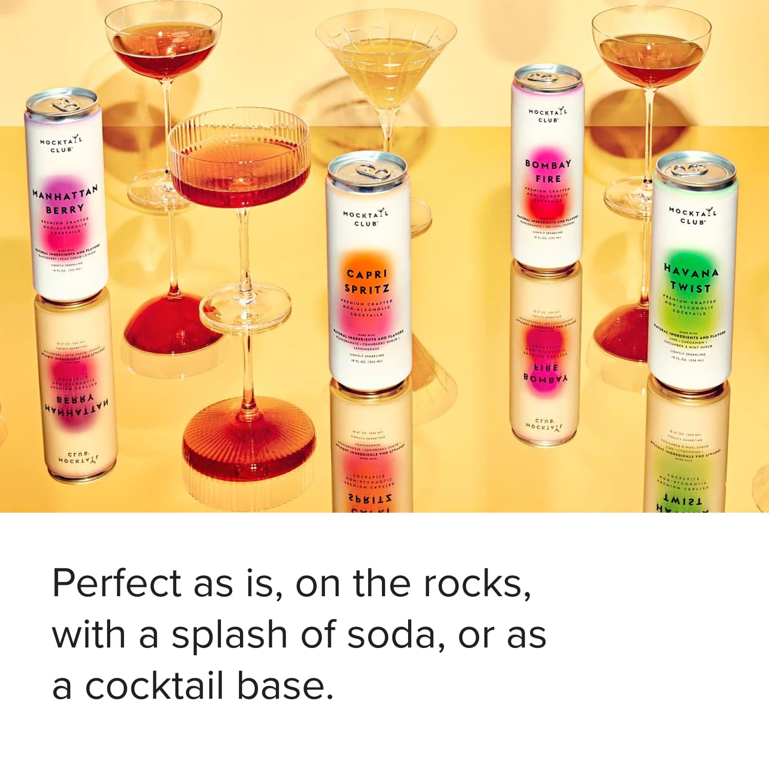 Mocktail Club Jalisco Passionfruit Sparkling Non-Alcoholic Cocktail 12oz (12pk), 80 Cals, Gluten-Free, No Artificial Ingredients, Zero Proof – with Passionfruit