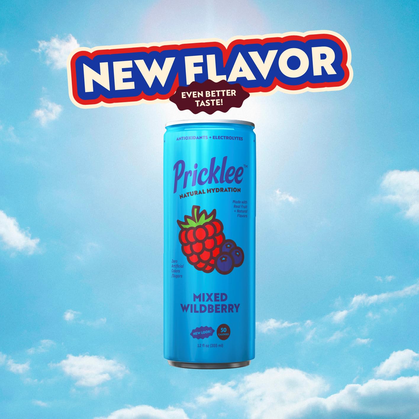 Pricklee Natural Hydration Drink – Prickly Pear, Wild Strawberry, Tropical Mango – Electrolytes + Antioxidants, Low Sugar, No Artificial Sweeteners – Non-Carbonated, Caffeine-Free – Cactus Water-Based (12 oz cans, 12 pack, 4 of each flavor)