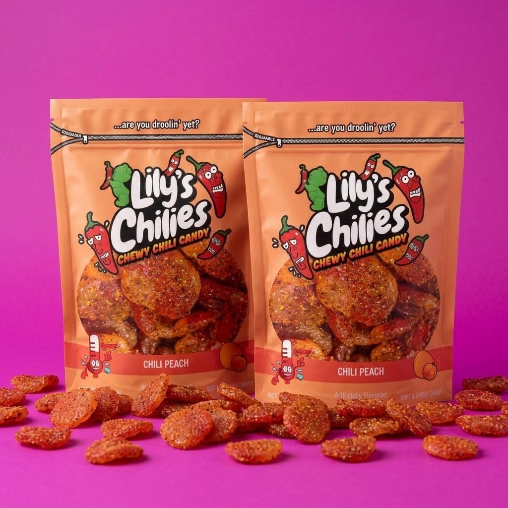 Lilys Chilies, Sour and Chili Chewy Candy (Chili Strawberry Belts)