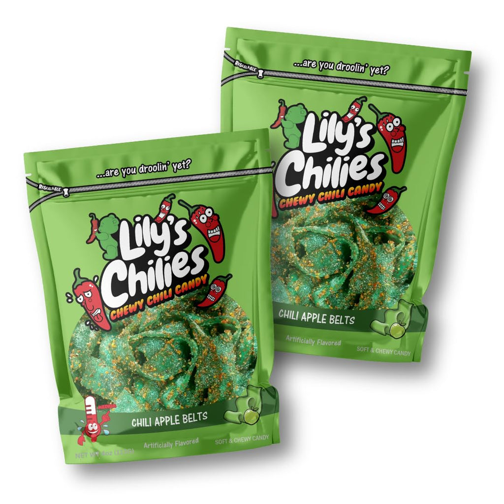 Lilys Chilies, Sour and Chili Chewy Candy (Chili Strawberry Belts)
