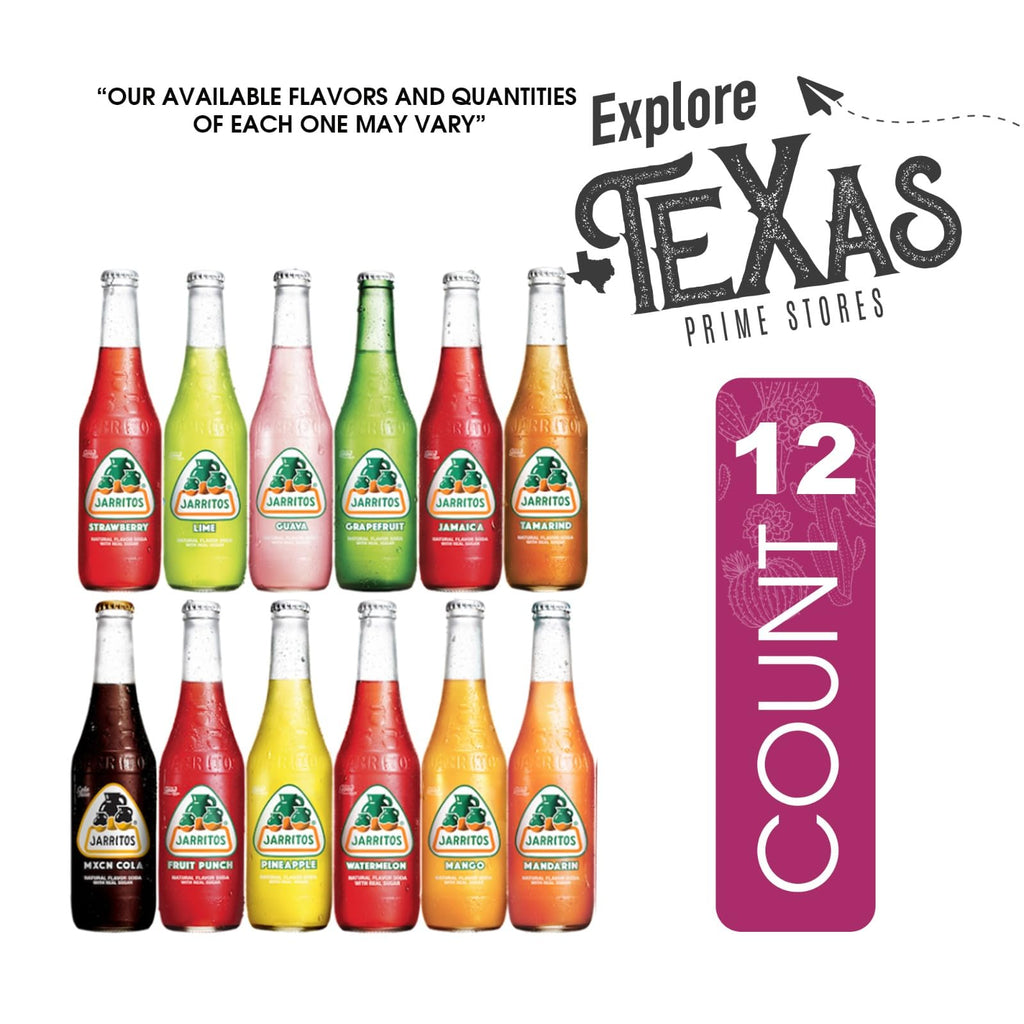 Jarritos 12-Pack of Pineapple Mexican Soft Drink Glass Bottle 12 fl oz Made with 100% Natural Sugar