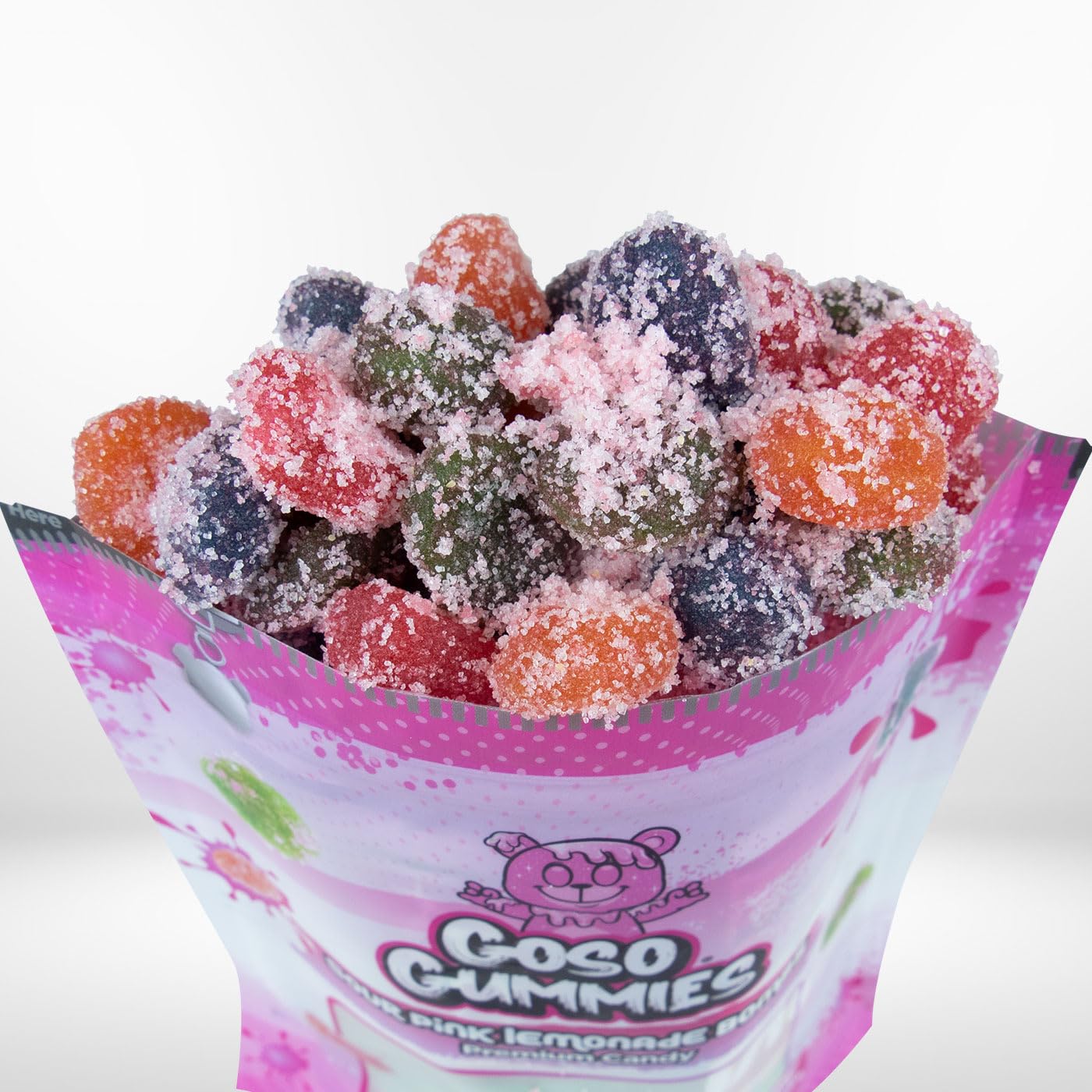 Goso Gummies Spicy Chamoy Gusher Bombs – 6oz Resealable Bag – Tangy Chamoy Filled Gusher Candy