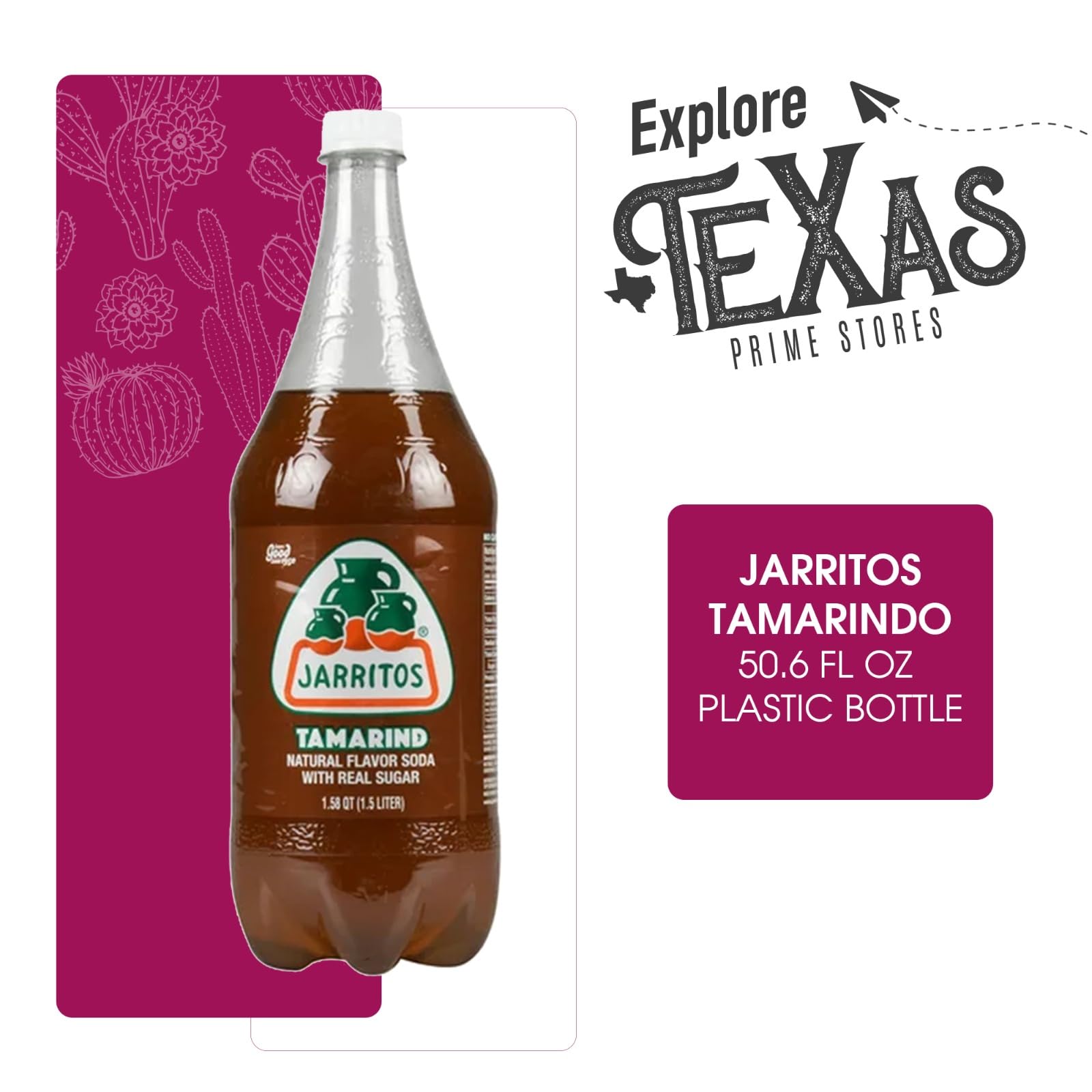Jarritos 5-Pack of Lime Mexican Soft Drink Plastic Bottle 50.7 fl oz (1.5 lt) Made with 100% Natural Sugar