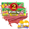 (PACK OF 2) Sour Watermelon Straws with Chamoy Sauce - Limited-Edition - Sweet, Tangy, and Savory Candy - Comes With One Bus Resealable ZipBag