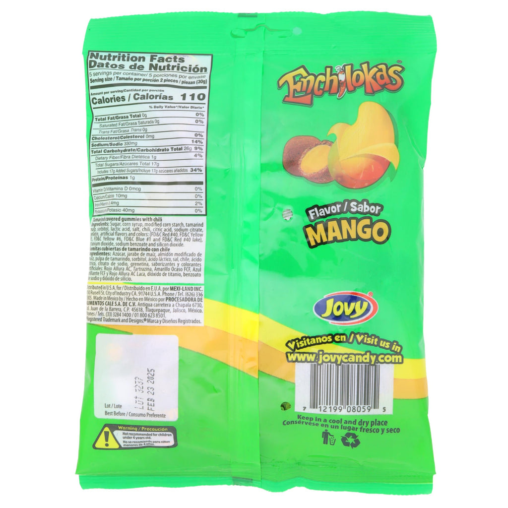 Sweetzo - Spicy Gummy Candy, Individually Wrapped Watermelon and Mango Tamarind Covered Gummies with Chili Powder, Shareable Mexican Candy Bags 5.29 ounce, Pack of 2 (Watermelon Mango)