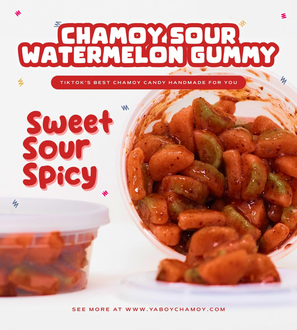 YaBoy Chamoy Sour Patch Watermelon Gummy | Sweet & Sour Patch Watermelon Gummy | TikTok Chamoy Candy