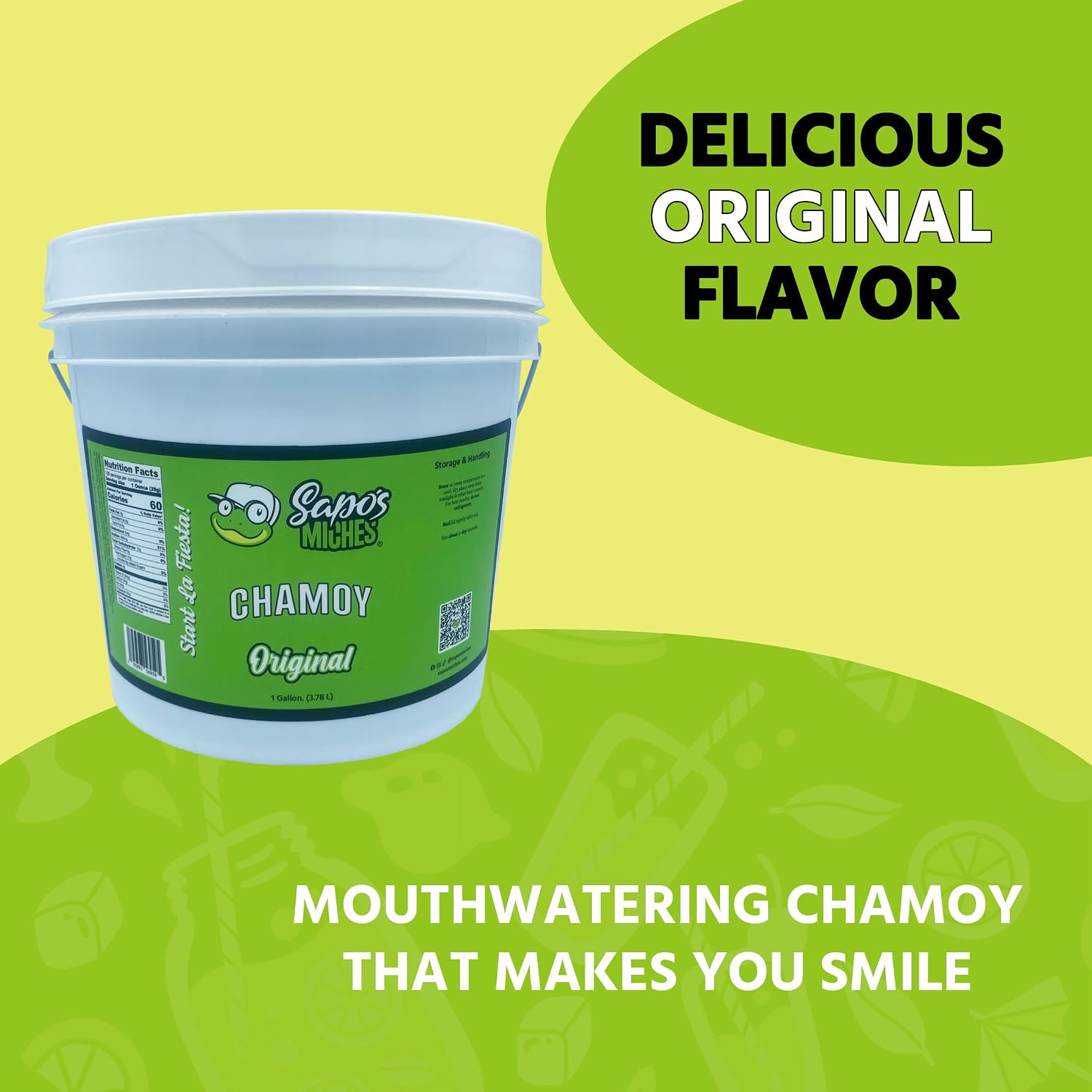 Sapo's Miches Chamoy Rim Rimming Paste Sauce Candy Dip for Drinks, Micheladas, Fruit, Gallon (Original)