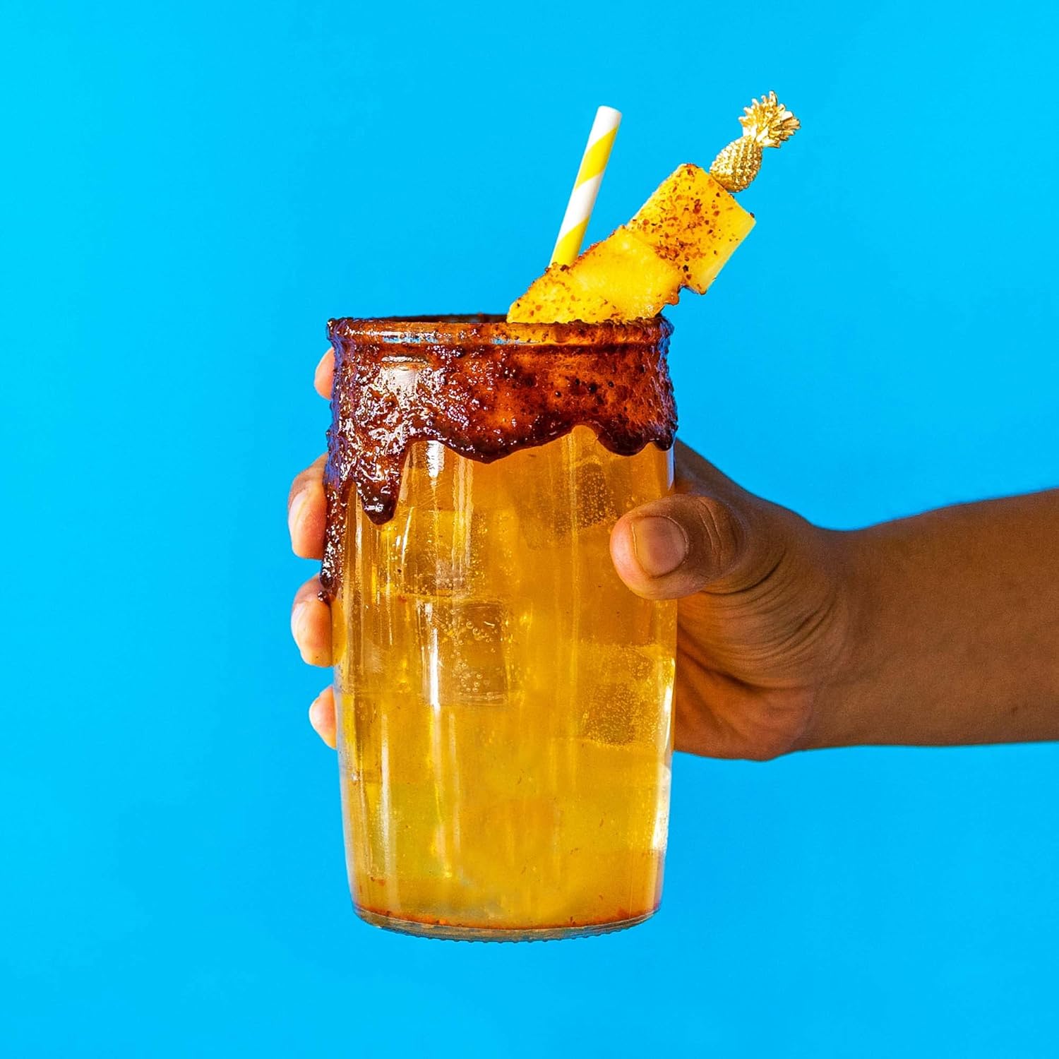 Cheilitas Chamoy All Natural Mexican Rim Candy Dip | Spicy Piña Grab & Go Bottle | Hand Crafted for Drinks, Cocktails, Micheladas, Beer and More