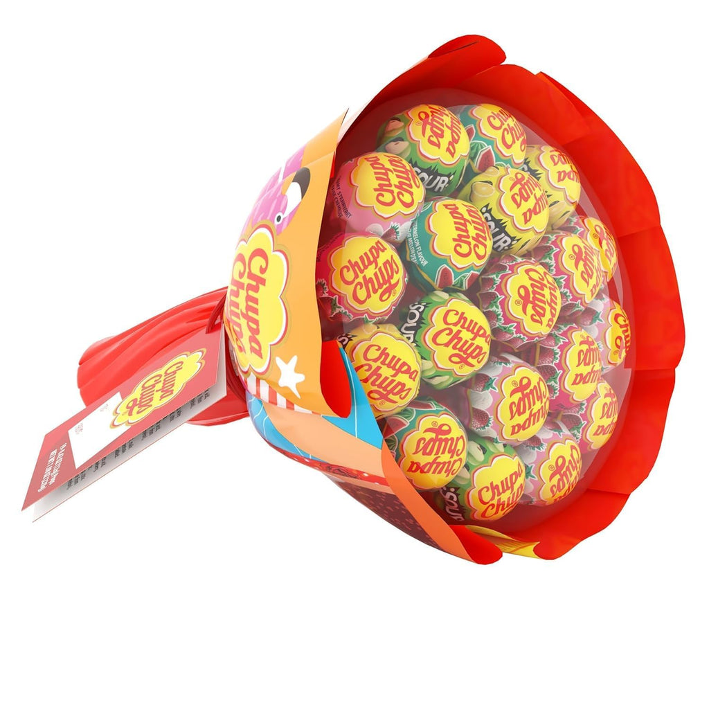 Chupa Chups Mini Lollipop Assortment, Five Flavors, Easter Candy Bulk, Easter Basket Essentials Stuffers for Kids and Adults, Individually Wrapped, 50.8 Ounce Bag (240 Suckers)