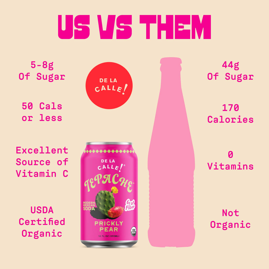 De La Calle Tepache - Mixta Variety Pack - Modern Mexican Soda - Craft Fermented Pineapple Sparkling Beverage - Certified Organic, Non-Alcoholic, Healthy Soda, Low Sugar, Low Calorie, Non-GMO