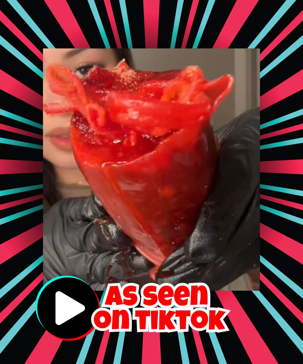 Blue Raspberry Pickle Kit With Takis-Mexican Candy Gift Box From Tiktok Fruit Rollup, Lucas Gusano Chamoy, Lucas Swinkles Salsagheti, Gushers, Mango Candy Powder-Tiktok Trend Item by Food Crush