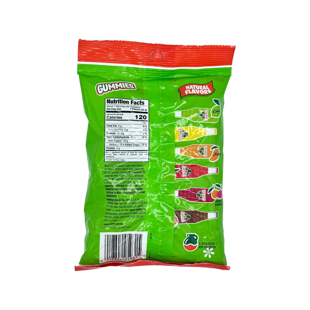 Jarritos Gummies - Sour or Sweet Naturally Flavored Gummy Candy, Mexican Candies, Dulces Mexicanos, Snack, Treat (Sour)