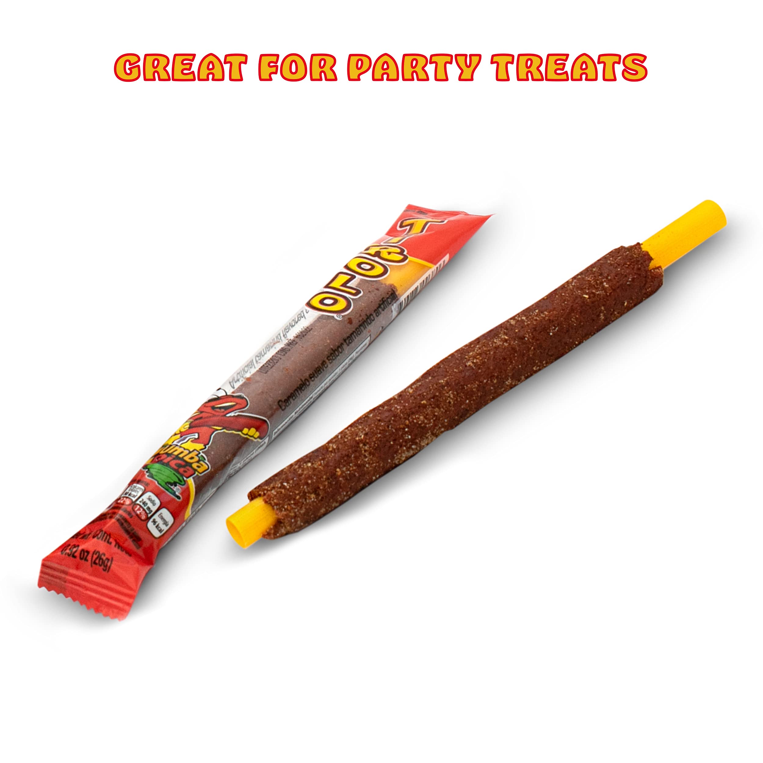 Zumba Pica Tirolo Tamarind Straw (10 Count) - Tamarindo Mexican Candy Sticks - Tamarindo Straws - Tamarind Candy - Tamarin Sticks - Tamarin Straws - Michelada Straws - Caramelo Suave Sabor Tamarindo