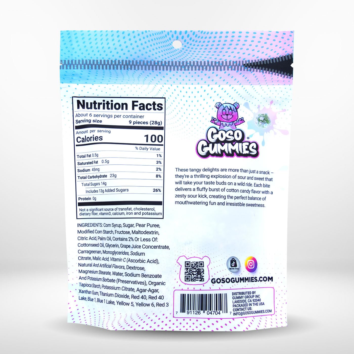 Goso Gummies Spicy Chamoy Gusher Bombs – 6oz Resealable Bag – Tangy Chamoy Filled Gusher Candy