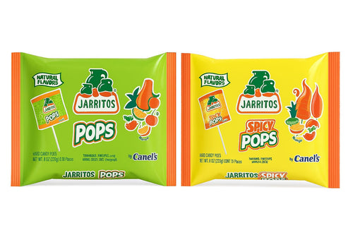 Canels Jarritos Lollipops 2-Pack Bundle – 38 Bottle-Shaped Pops – Mexican Hard Candy with Natural Flavors – Tamarind, Mango, Lime, Chili (Spicy + Spicy)