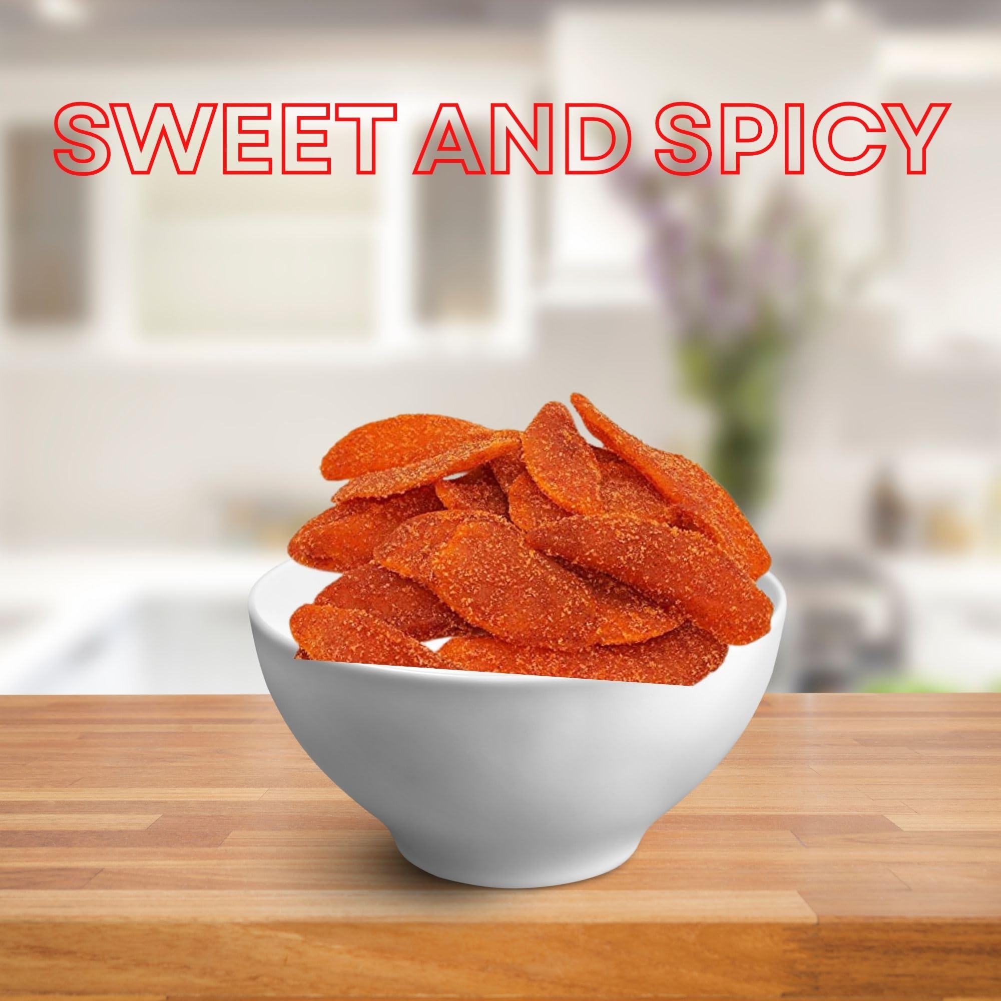 Chamoy Mango Slices – Spicy & Tangy Dried Fruit Snack – Authentic Mexican Treat – Natural Dried Mango with Chamoy Flavor – by New to Town (16 Ounce (1LB))