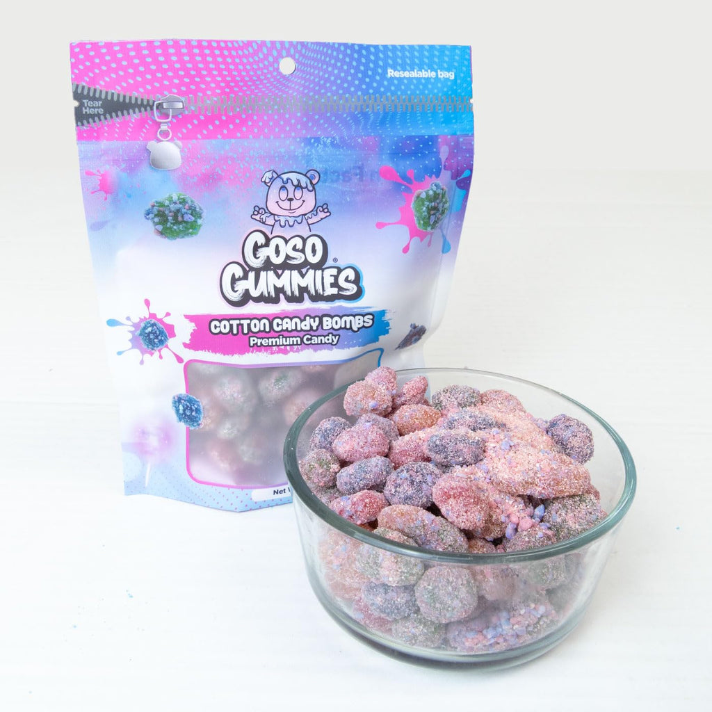 Goso Gummies Spicy Chamoy Gusher Bombs – 6oz Resealable Bag – Tangy Chamoy Filled Gusher Candy