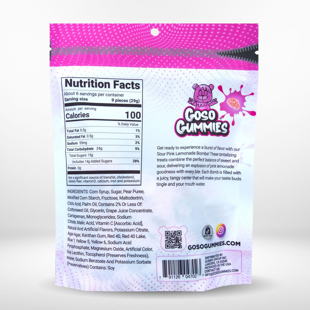 Goso Gummies Spicy Chamoy Gusher Bombs – 6oz Resealable Bag – Tangy Chamoy Filled Gusher Candy