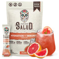 Salud x Jarritos 2-in-1 Hydration Packets + Immunity Electrolytes Powder, Guava - Agua Fresca Drink Mix, Elderberry, Dairy & Soy Free, Non-GMO, Gluten Free, Vegan, 1g Sugar (15 Servings)