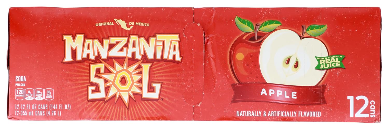 Manzanita Sol Apple Soda 12oz Cans (12 Pack)
