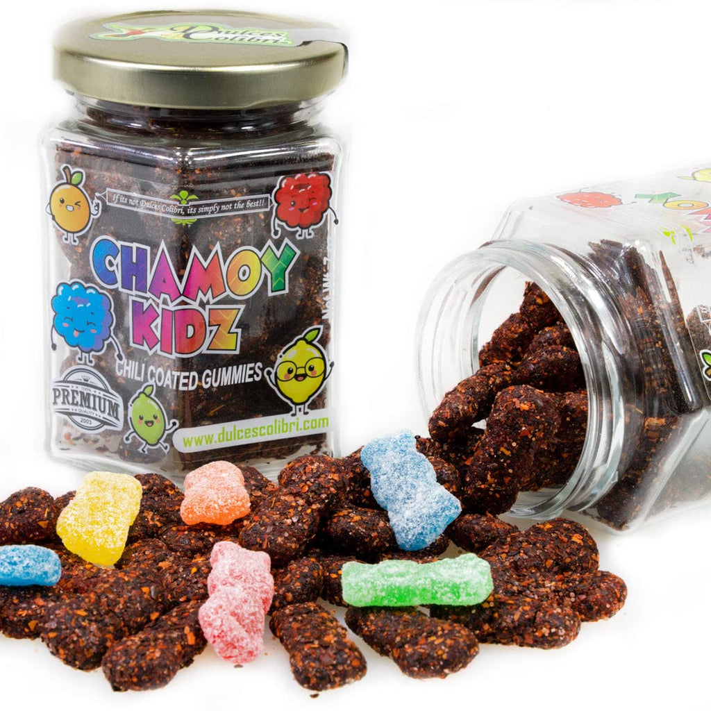 Dry Chamoy Coated Mango Gummies | 9oz Jar | PREMIUM | Mess Free | Authentic Bold Mexican Flavors | Artisan Made, Fresh & Delicious|