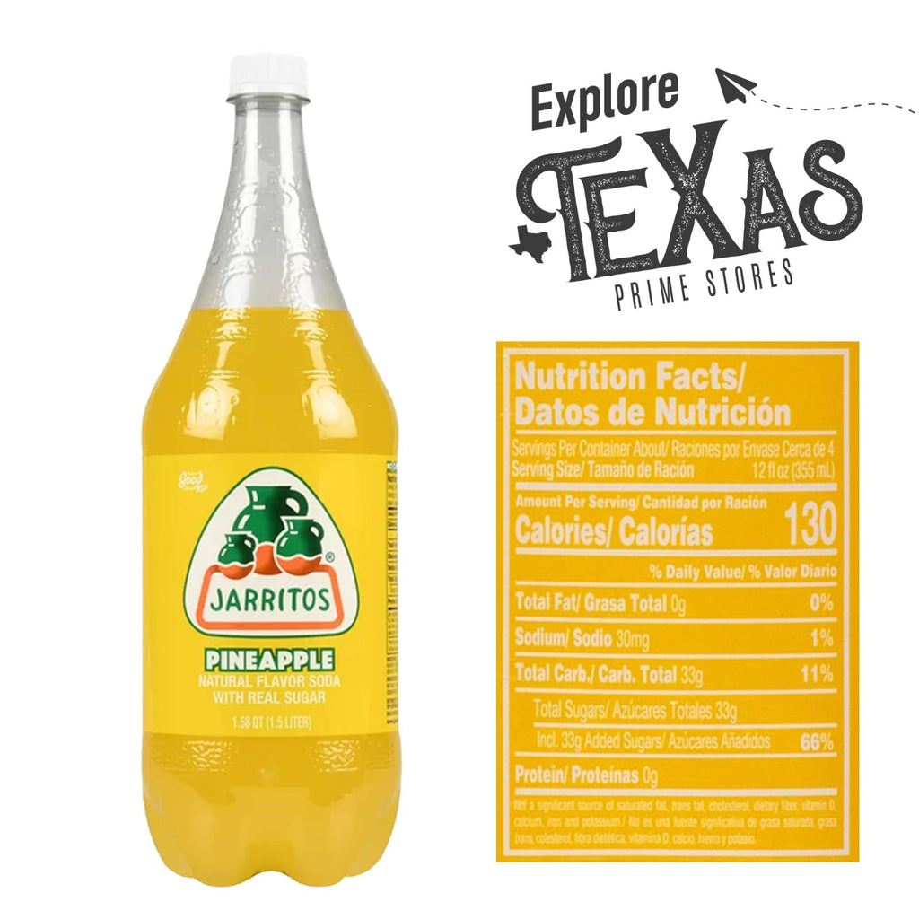 Sidral Mundet 5-Pack of Mexican Soft Drink Plastic Bottle 50.7 fl oz (1.5 lt) Made with 100% Natural Sugar