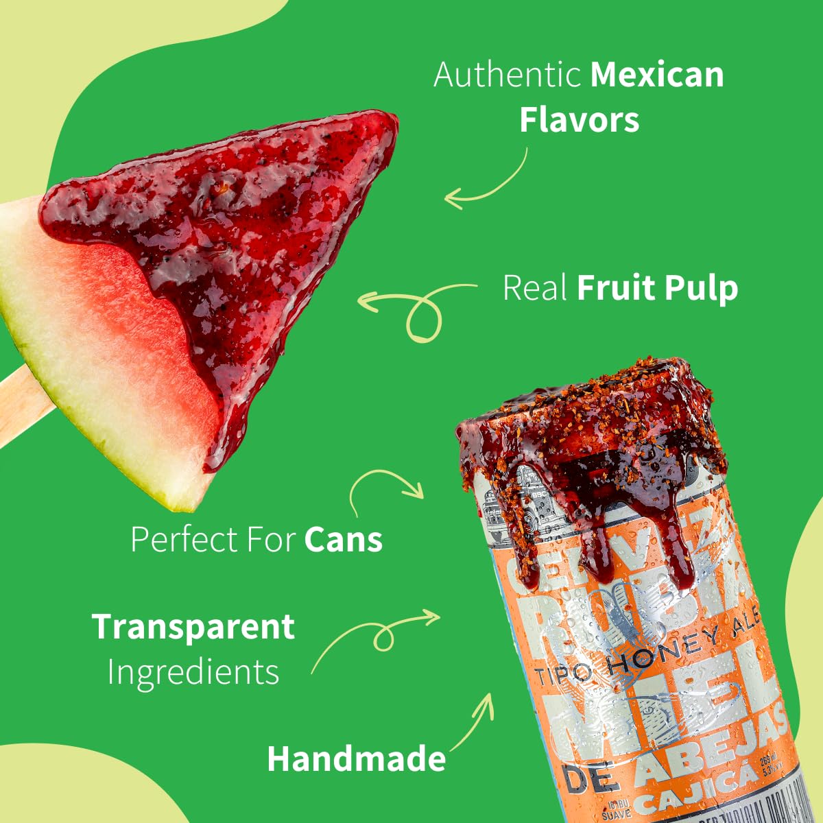 CHILEMOY Rim Dip Chamoy | Handcrafted Mexico | Chamoy Rim Paste for Cocktails, Beer, Seltzer, Michelada Rim Dip | Tajin Rimmer for Cocktails 8oz Mango