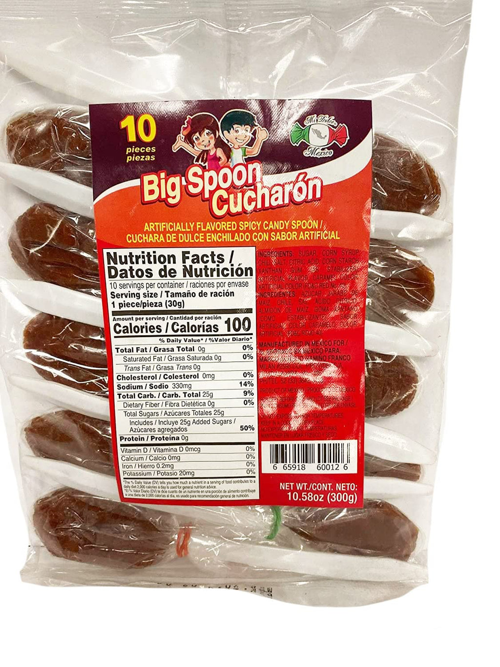 MDM BIG SPOON CUCHARON SPICY SOFT CANDY 2 BAGS 21OZ