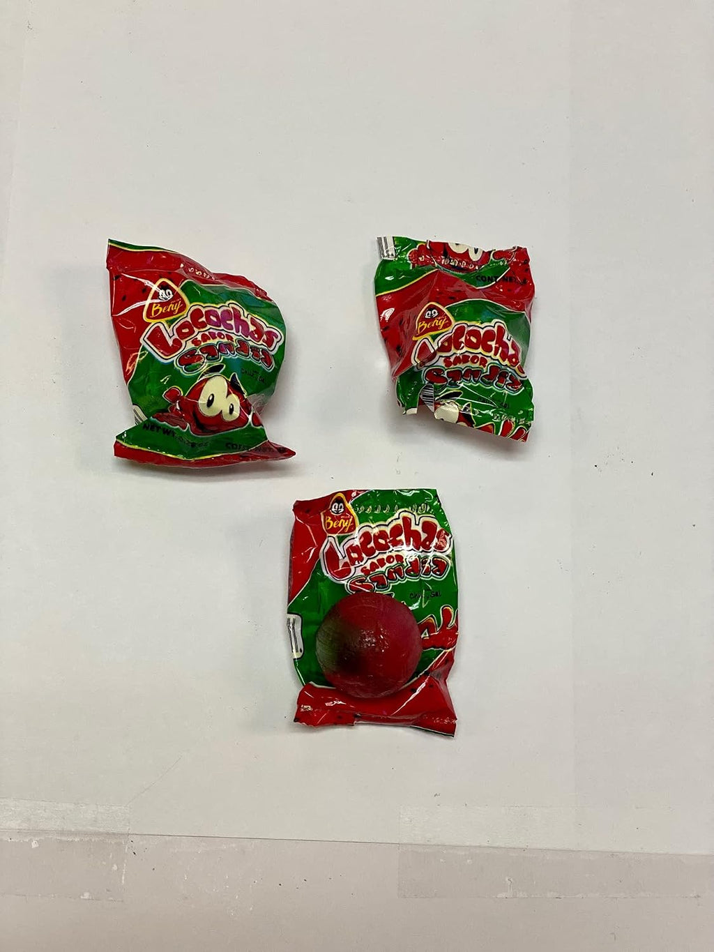 BENY LOCOCHAS WATERMELON (SANDIA) HARD CANDY 1LB .098 OZ 60pcs