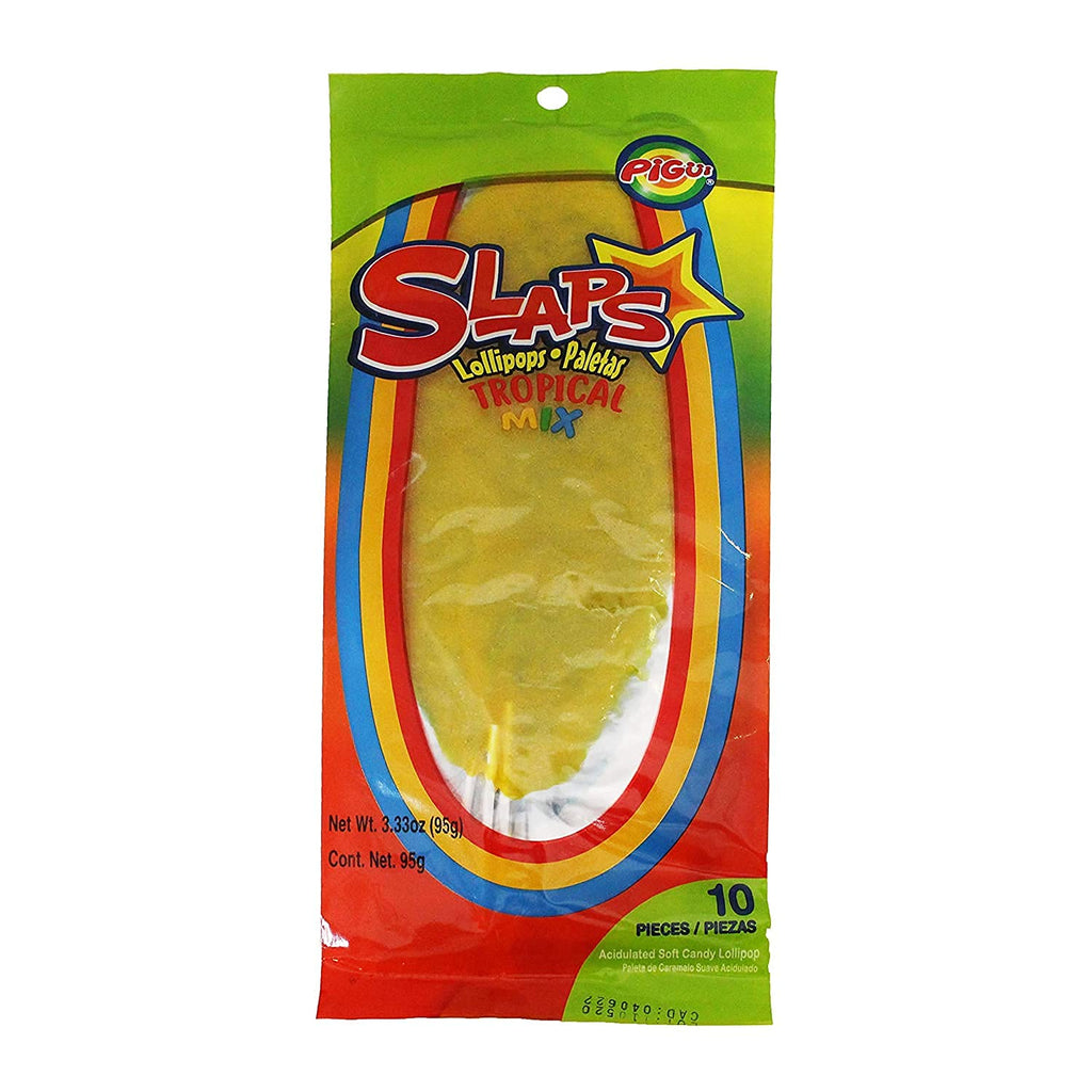 Mega PG Mexican Slaps Lollipop Candy - 50 Pieces Mega Bundle - 5 Flavors - Tropical, Watermelon, Mango, Green Apple, and Blue Tamarind - Tik Tok Inspired