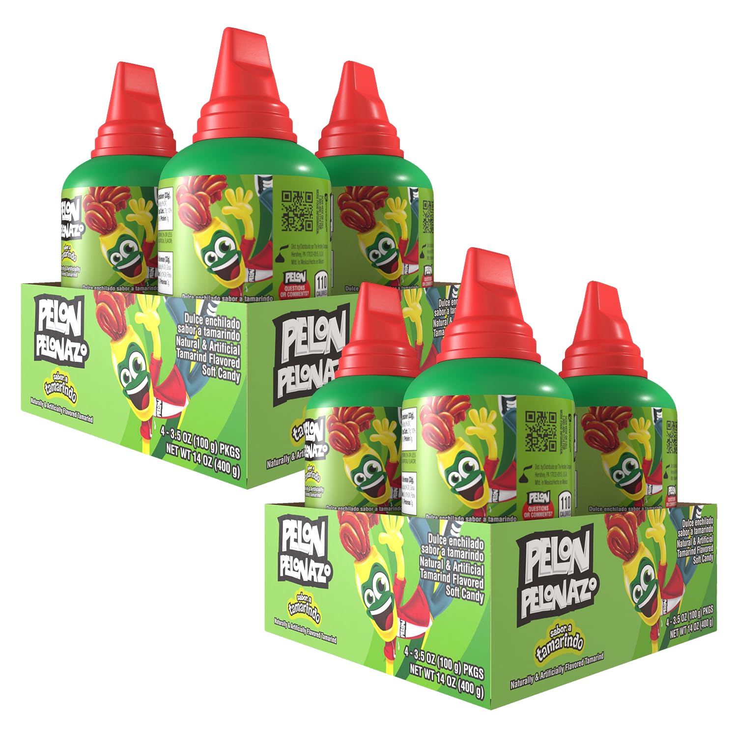 Pelon Pelonazo Mexican Tamarind Candy, 3.5 oz, 4 Count (Pack of 1)