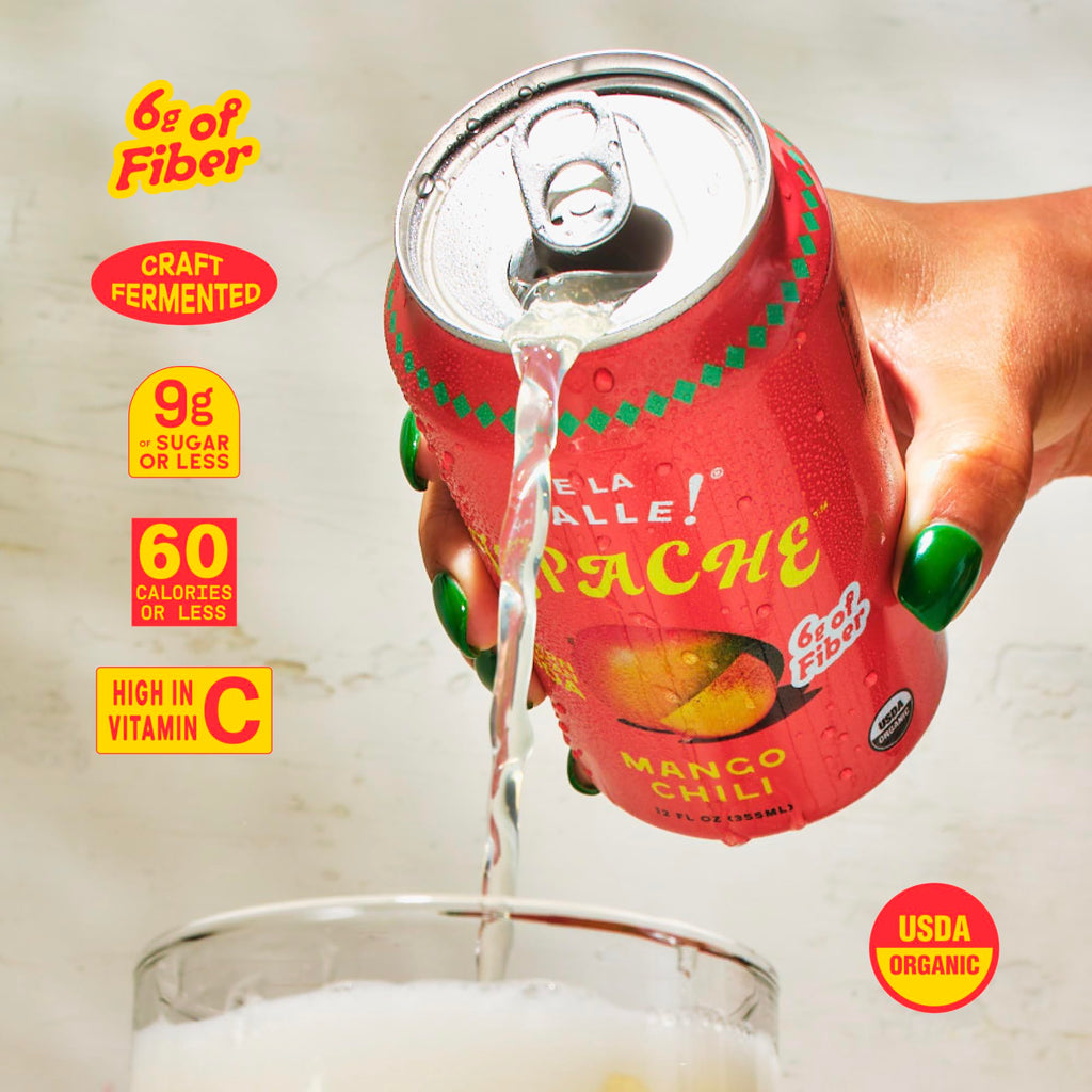 De La Calle Tepache - Mixta Variety Pack - Modern Mexican Soda - Craft Fermented Pineapple Sparkling Beverage - Certified Organic, Non-Alcoholic, Healthy Soda, Low Sugar, Low Calorie, Non-GMO