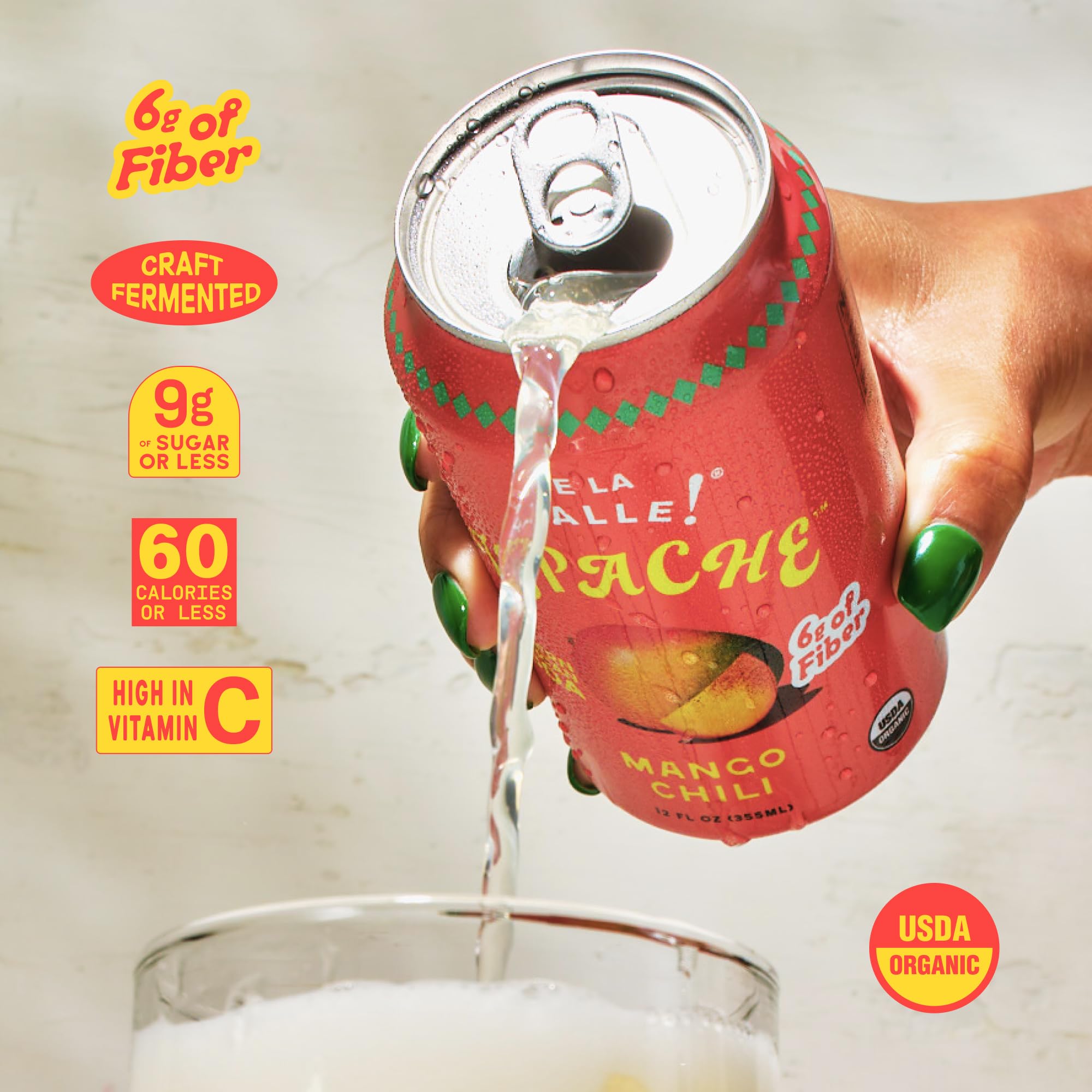 De La Calle Tepache - Mixta Variety Pack - Modern Mexican Soda - Craft Fermented Pineapple Sparkling Beverage - Certified Organic, Non-Alcoholic, Healthy Soda, Low Sugar, Low Calorie, Non-GMO