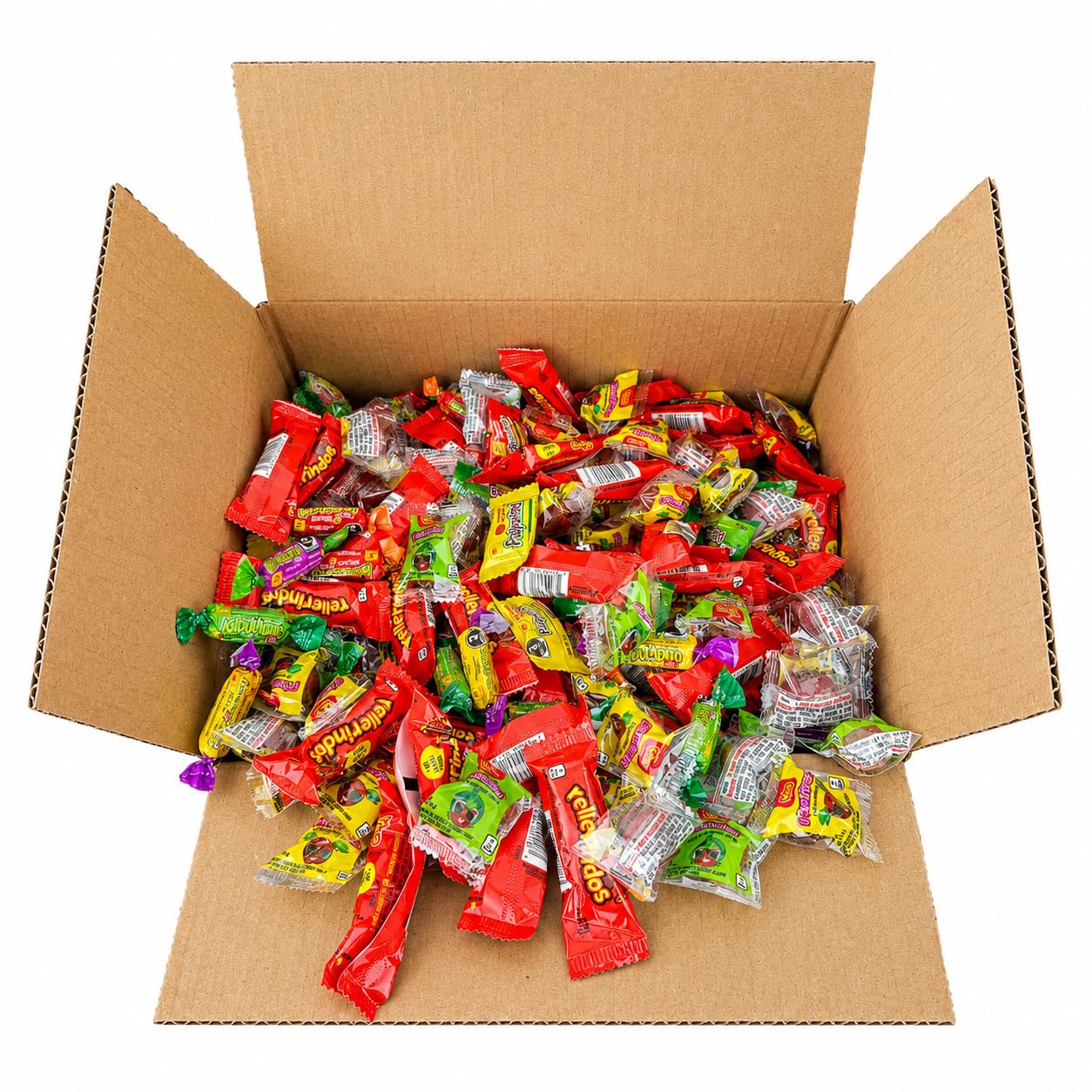 Mexican Candy Bulk (433 Count) 6.5 lbs, Dulces Mexicanos, Vero Rellerindos, Pulparindo, De La Rosa, Tamarind, Pinata Candy Mix, Halloween