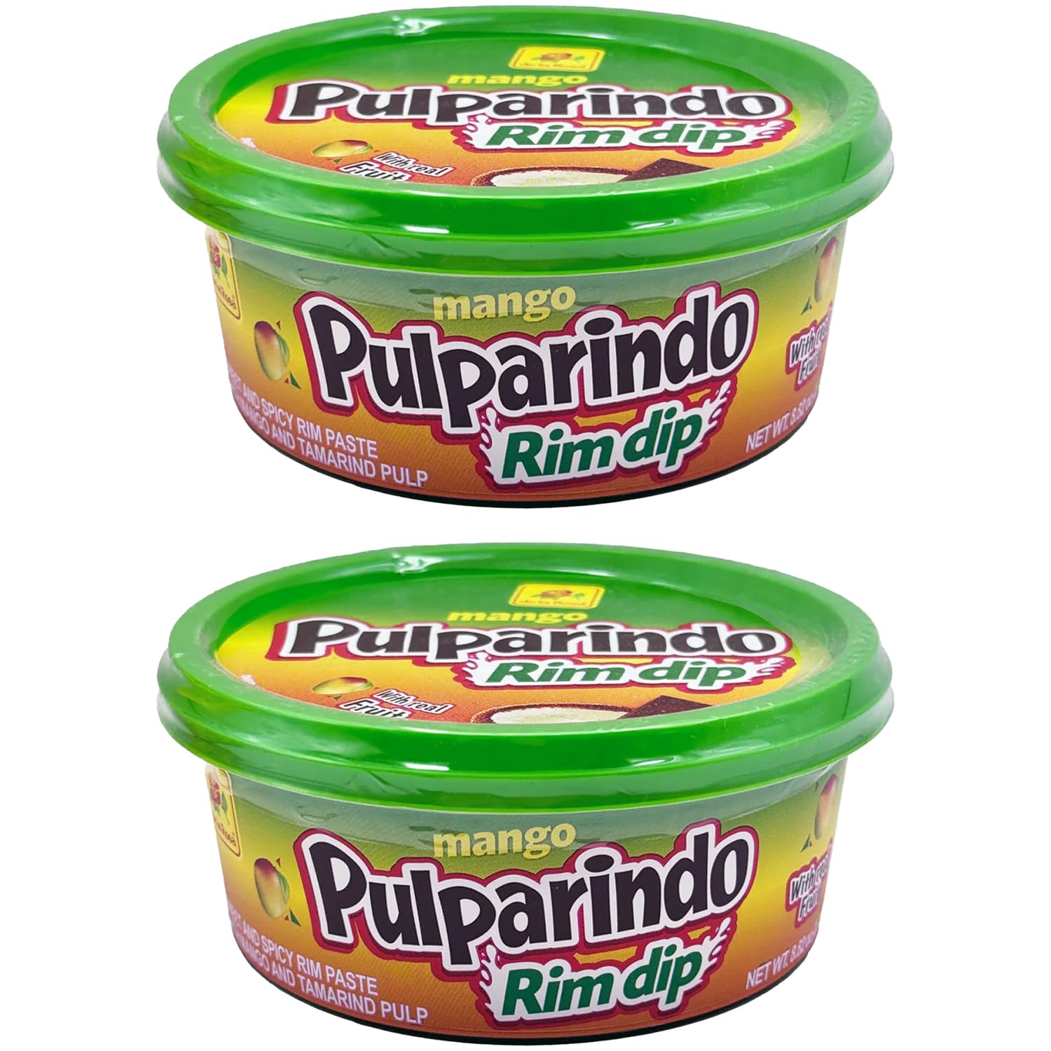 Rim Dip Tamarind Candy Paste 8.82 oz - 2 Pack – Choose Your Flavor Original, Mango, or Assorted | Sweet, Sour & Spicy Mexican Candy Sauce for Drinks, Fruit & Snacks (Assorted)