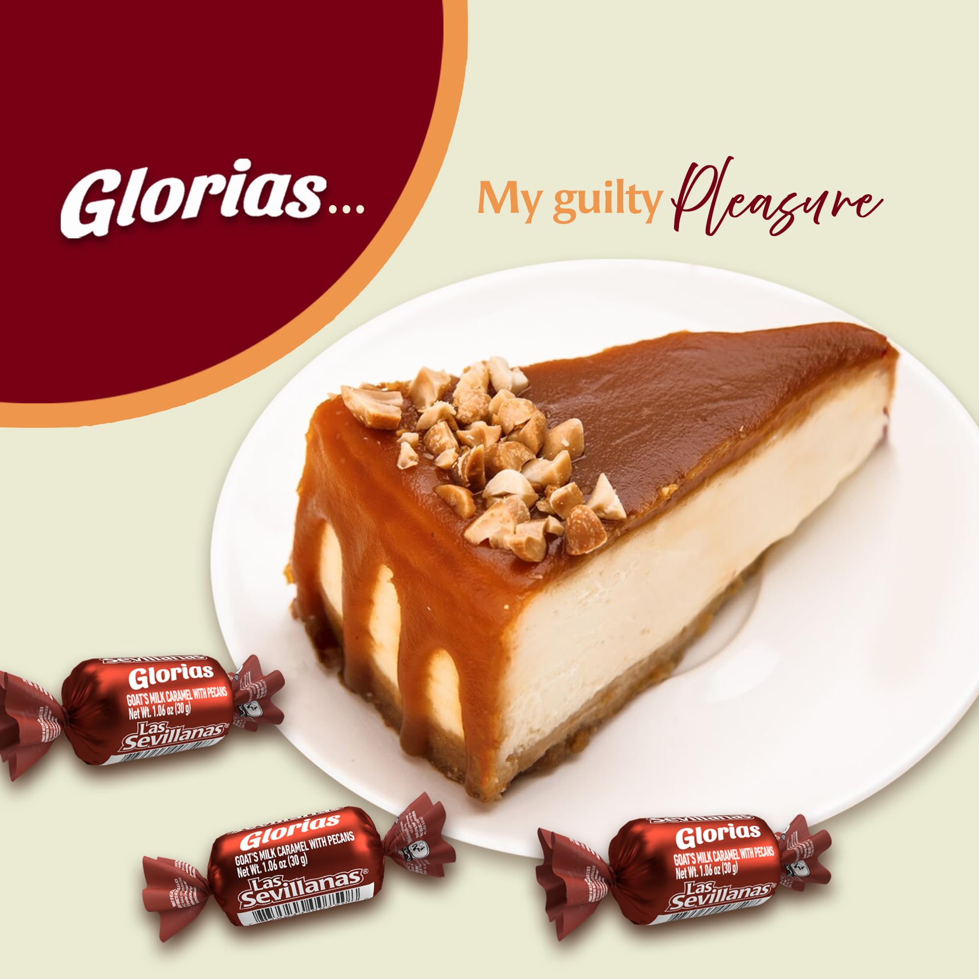 weight: Gloria Chewy Dulce de Leche Candy Bag with Pecans – Traditional Mexican & Latin Candy - Sweet Snack Treats - Arequipe, Cajeta, Caramel Sauce - Perfect for Desserts, Snacks, and Parties -21.16 Oz