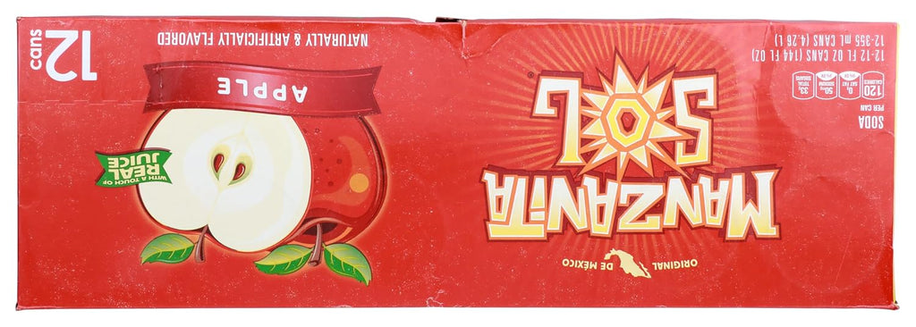 Manzanita Sol Apple Soda 12oz Cans (12 Pack)