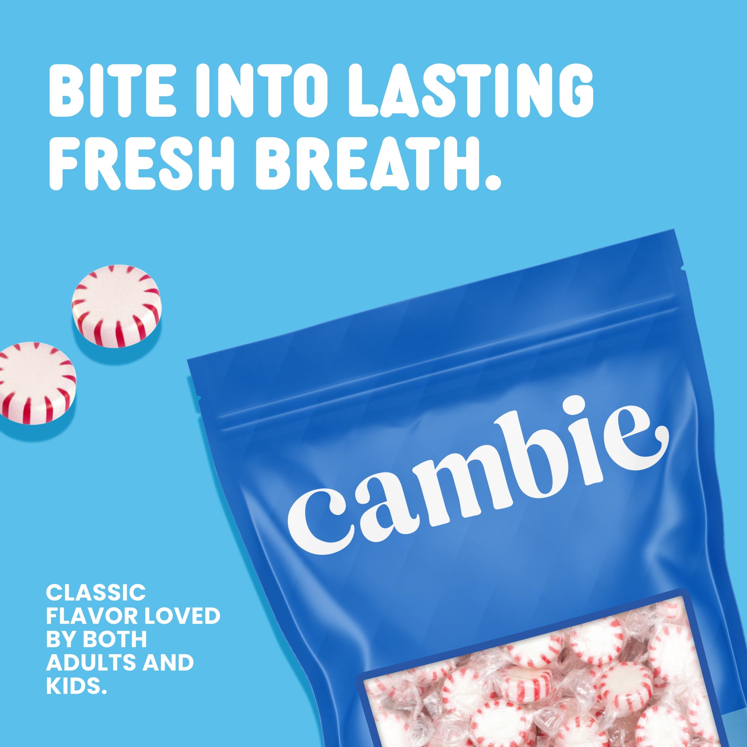 Strawberry Hard Candy Individually Wrapped by Cambie, 2 lbs of Strawberry Candy with a Deliciously Sweet Hard Exterior with a Soft, Fruit-Filled Center