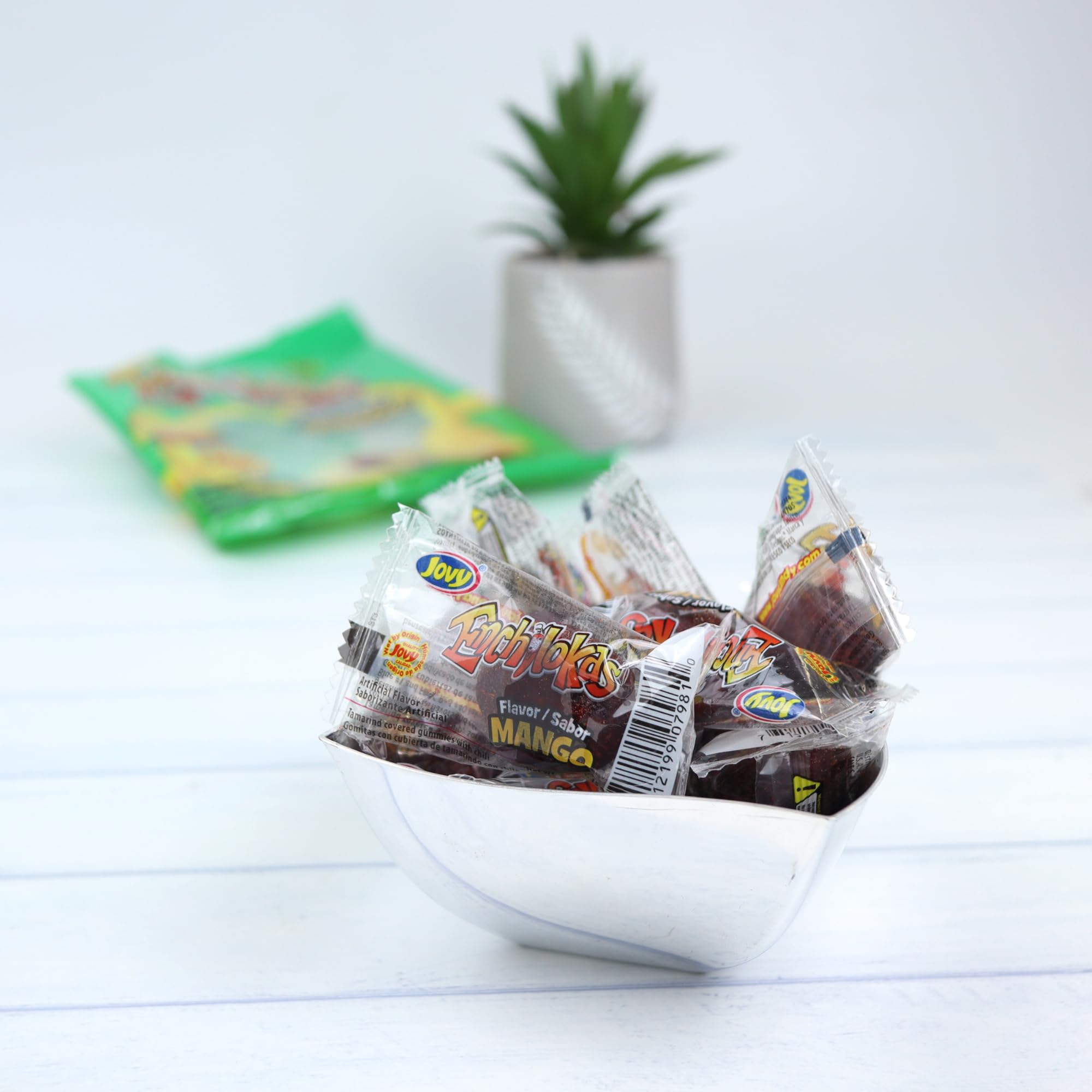Sweetzo - Spicy Gummy Candy, Individually Wrapped Watermelon and Mango Tamarind Covered Gummies with Chili Powder, Shareable Mexican Candy Bags 5.29 ounce, Pack of 2 (Watermelon Mango)