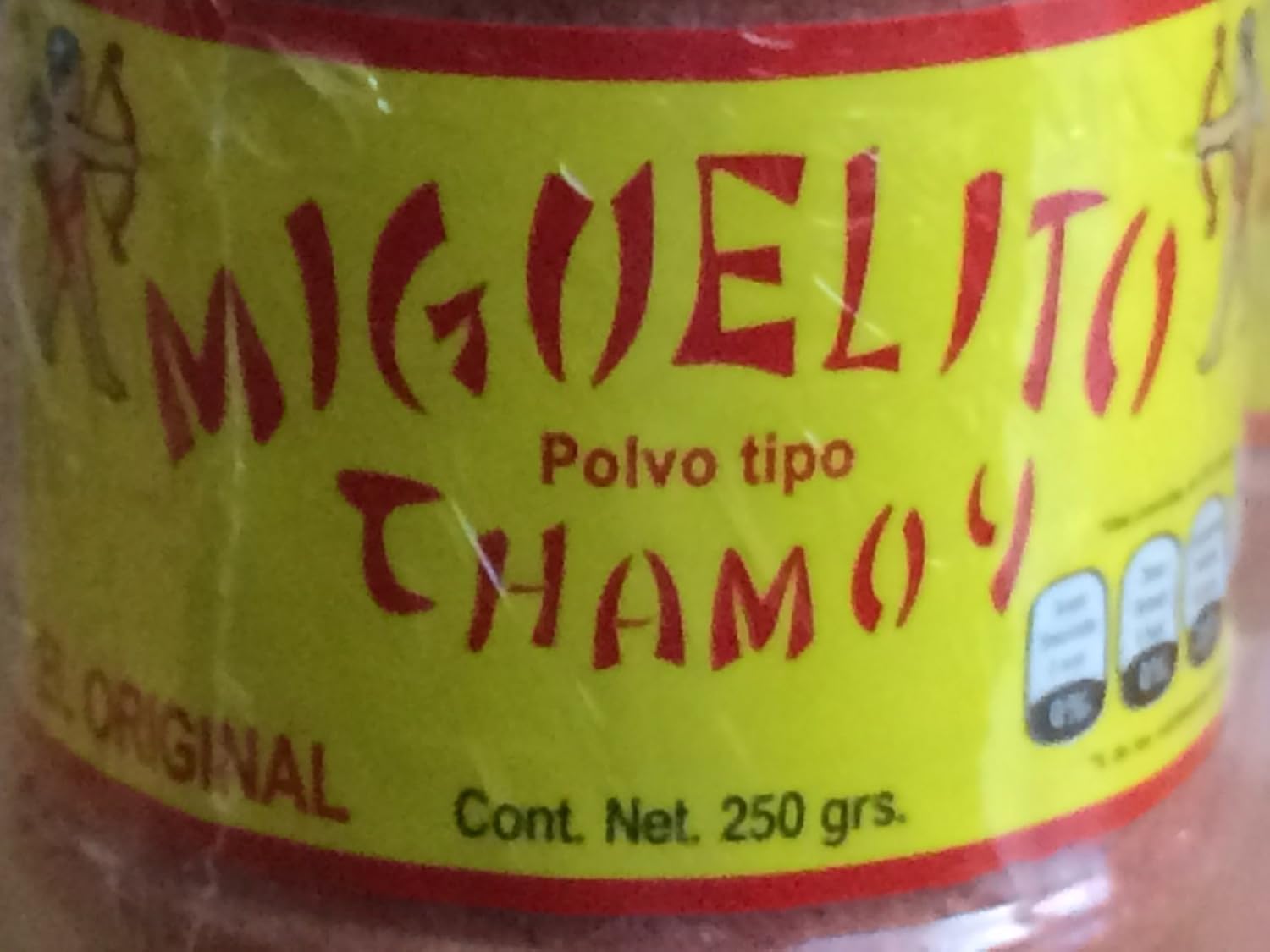 Miguelito Polvo Chamoy, Powder Mexican Candy, 250g Per Bottle (Pack of 3)
