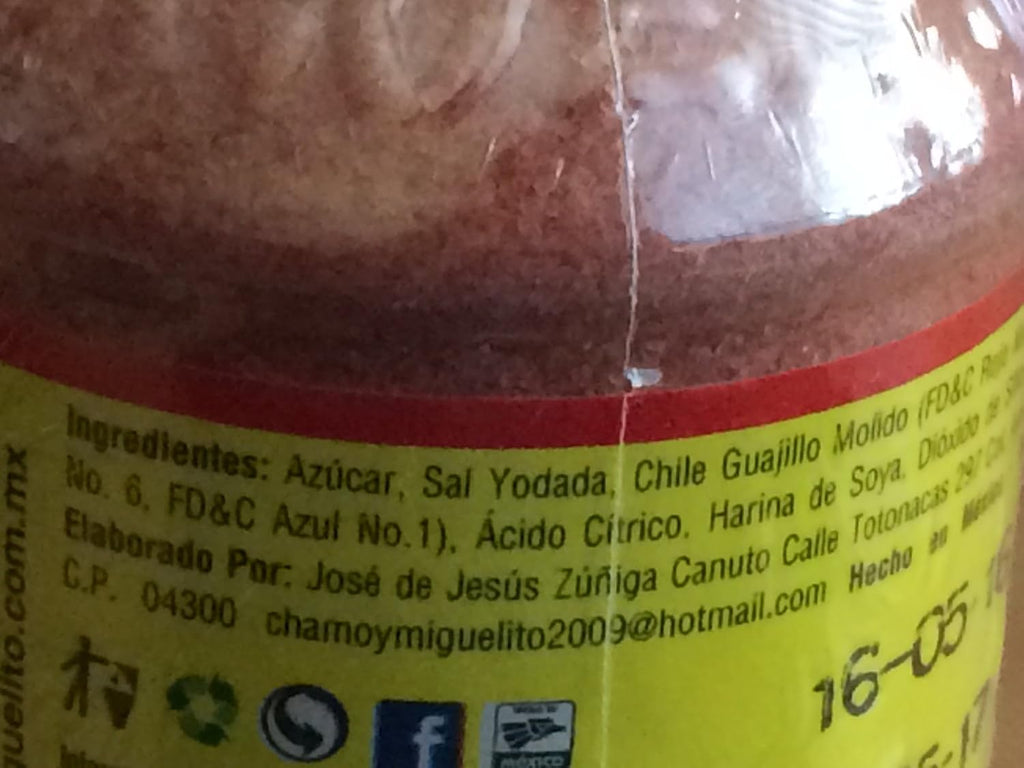 Miguelito Polvo Chamoy, Powder Mexican Candy, 250g Per Bottle (Pack of 3)